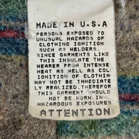 Vtg Kent Berne Blanket Lined Chore Jacket Sz XL Hooded Outdoors Barn Utility - Picture 10 of 11